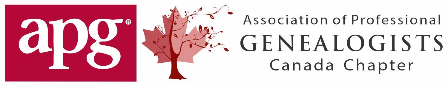 Association of Professional Genealogists Canada Chapter